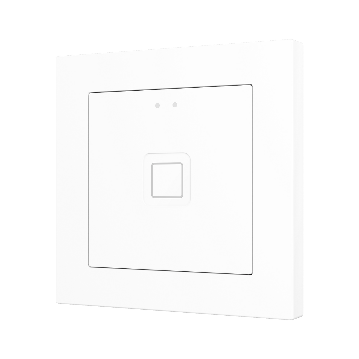 Tecla RGB 55 X1. PC-ABS Capacitive push button 55x55 - 1 button - White (ZS55 frame not included) by Zennio
