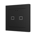 Tecla RGB 55 X2. PC-ABS Capacitive push button 55x55 - 2 buttons - Anthracite (ZS55 frame not included) by Zennio