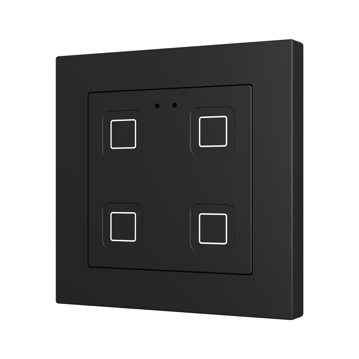 Tecla RGB 55 X4. PC-ABS Capacitive push button 55x55 - 4 buttons - Anthracite (ZS55 frame not included) by Zennio