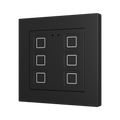 Tecla RGB 55 X6. PC-ABS Capacitive push button 55x55 - 6 buttons - Anthracite (ZS55 frame not included) by Zennio