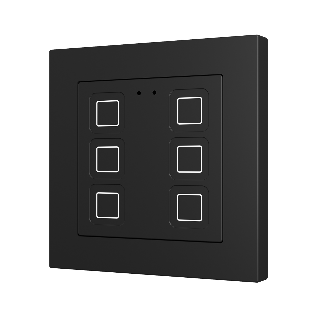 Tecla RGB 55 X6. PC-ABS Capacitive push button 55x55 - 6 buttons - Anthracite (ZS55 frame not included) by Zennio