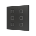 Tecla RGB 6. PC-ABS Capacitive push button - 6 buttons - Anthracite by Zennio