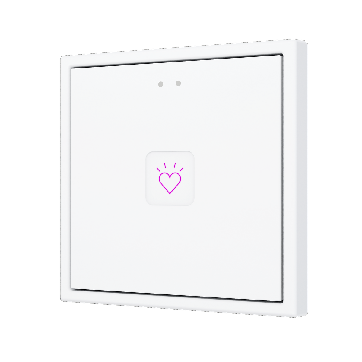 Tecla RGB 70 X1. PC-ABS Capacitive push button 70x70 - 1 button - Custom (ZS70 frame not included) by Zennio