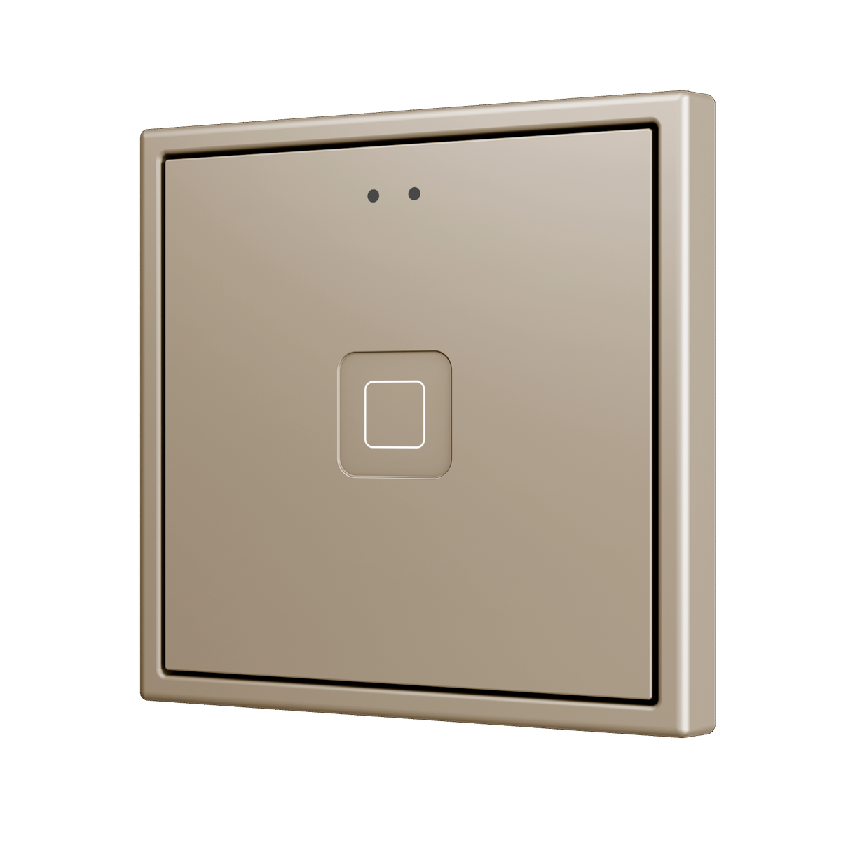 Tecla RGB 70 X1. PC-ABS Capacitive push button 70x70 - 1 button - Champagne (ZS70 frame not included) by Zennio