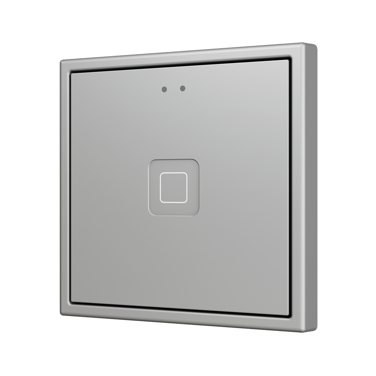 Tecla RGB 70 X1. PC-ABS Capacitive push button 70x70 - 1 button - Silver (ZS70 frame not included) by Zennio