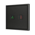 Tecla RGB 70 X2. PC-ABS Capacitive push button 70x70 - 2 buttons - Custom (ZS70 frame not included) by Zennio