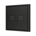 Tecla RGB 70 X2. PC-ABS Capacitive push button 70x70 - 2 buttons - Anthracite (ZS70 frame not included) by Zennio