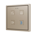 Tecla RGB 70 X4. PC-ABS Capacitive push button 70x70 - 4 buttons - Custom (ZS70 frame not included) by Zennio