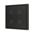 Tecla RGB 70 X4. PC-ABS Capacitive push button 70x70 - 4 buttons - Anthracite (ZS70 frame not included) by Zennio