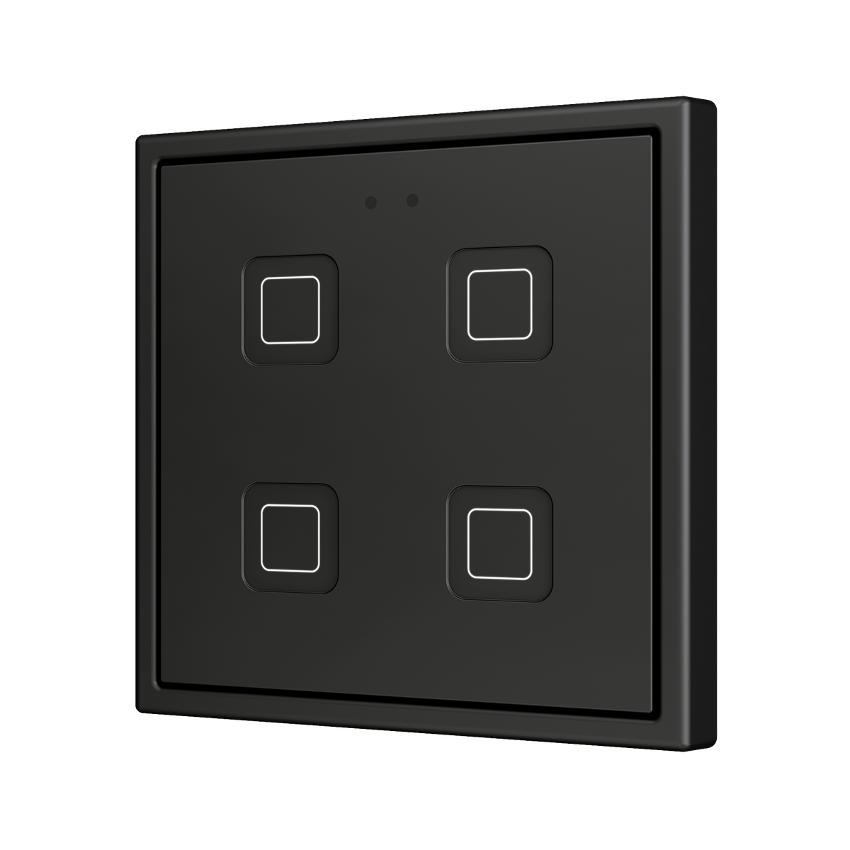 Tecla RGB 70 X4. PC-ABS Capacitive push button 70x70 - 4 buttons - Anthracite (ZS70 frame not included) by Zennio
