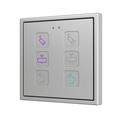 Tecla RGB 70 X6. PC-ABS Capacitive push button 70x70 - 6 buttons - Custom (ZS70 frame not included) by Zennio