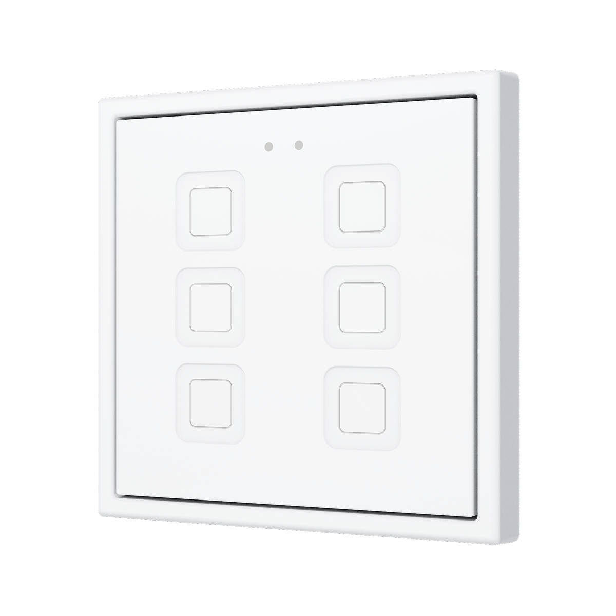 Tecla RGB 70 X6. PC-ABS Capacitive push button 70x70 - 6 buttons - White (ZS70 frame not included) by Zennio