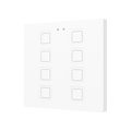 Tecla RGB 8. PC-ABS Capacitive push button - 8 buttons - White by Zennio