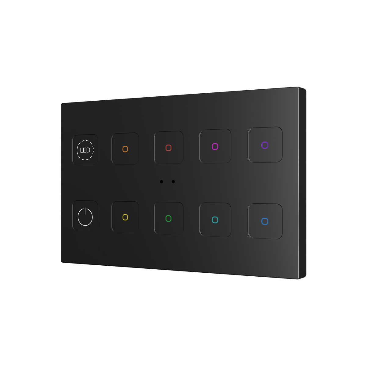 Tecla RGB XL 10. PC-ABS Capacitive push button - 10 buttons - Custom by Zennio