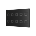 Tecla RGB XL 10. PC-ABS Capacitive push button - 10 buttons - Anthracite by Zennio