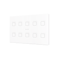 Tecla RGB XL 10. PC-ABS Capacitive push button - 10 buttons - White by Zennio