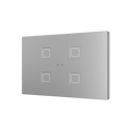 Tecla RGB XL 4. PC-ABS Capacitive push button - 4 buttons - Silver by Zennio