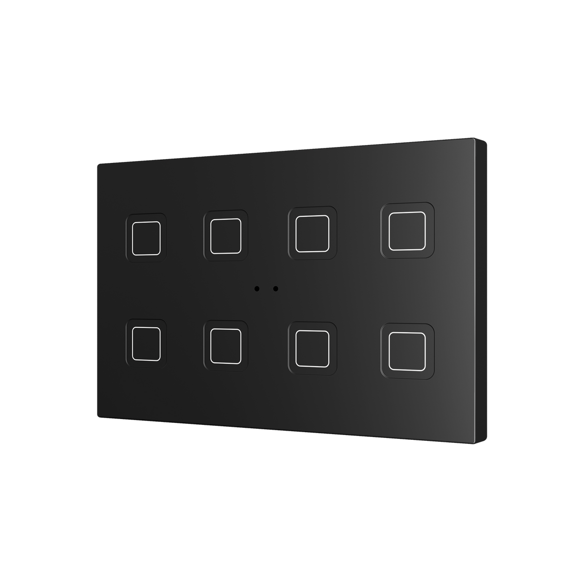 Tecla RGB XL 8. PC-ABS Capacitive push button - 8 buttons - Anthracite by Zennio