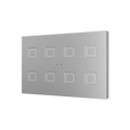 Tecla RGB XL 8. PC-ABS Capacitive push button - 8 buttons - Silver by Zennio