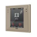 Z28. Capacitive touch panel (2.8" display) for 70x70 frames - Champagne (frame not included) by Zennio