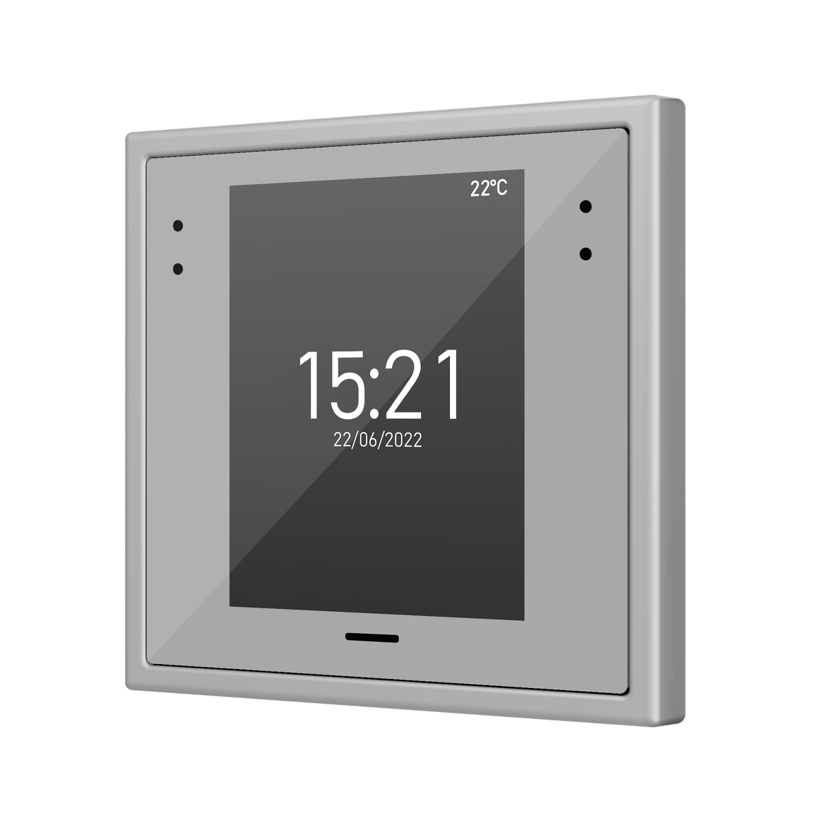 Z28. Capacitive touch panel (2.8" display) for 70x70 frames - Silver (frame not included) by Zennio