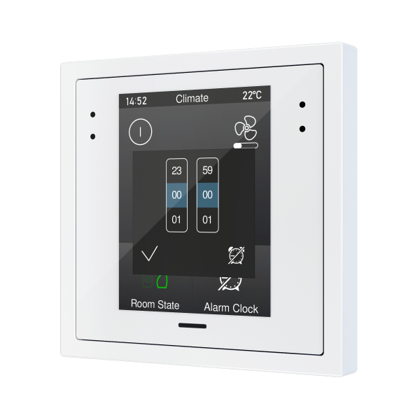 Z28. Capacitive touch panel (2.8" display) for 70x70 frames - White (frame not included) by Zennio
