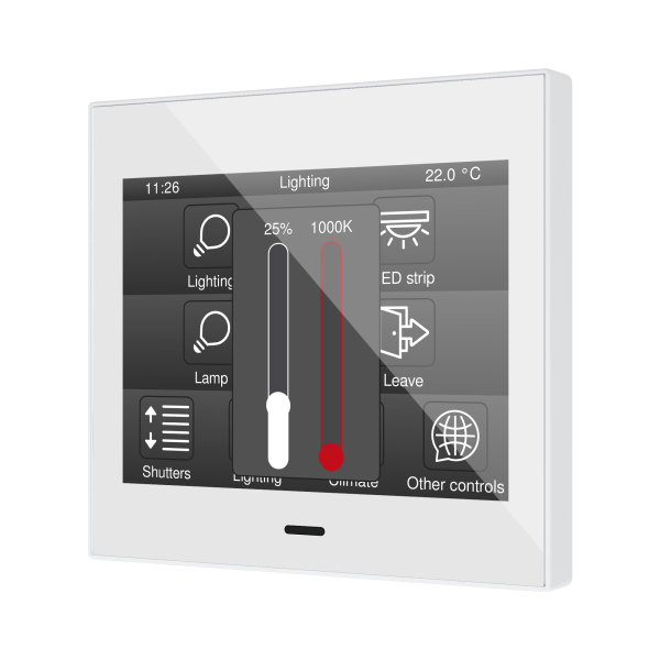Z35 v3. Capacitive touch panel - White by Zennio