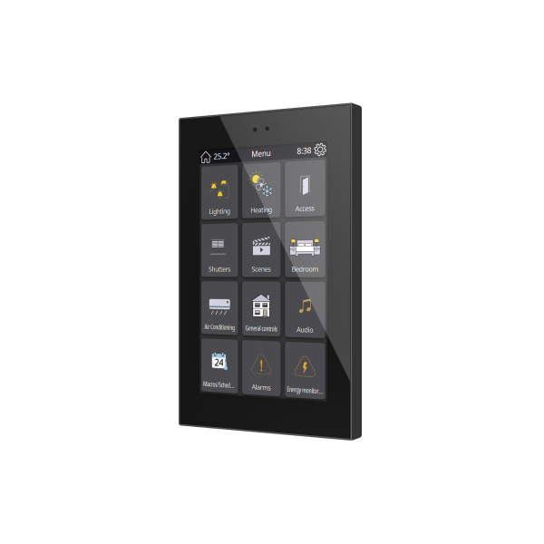 Z50. Color capacitive touch panel (5" display) - Anthracite by Zennio