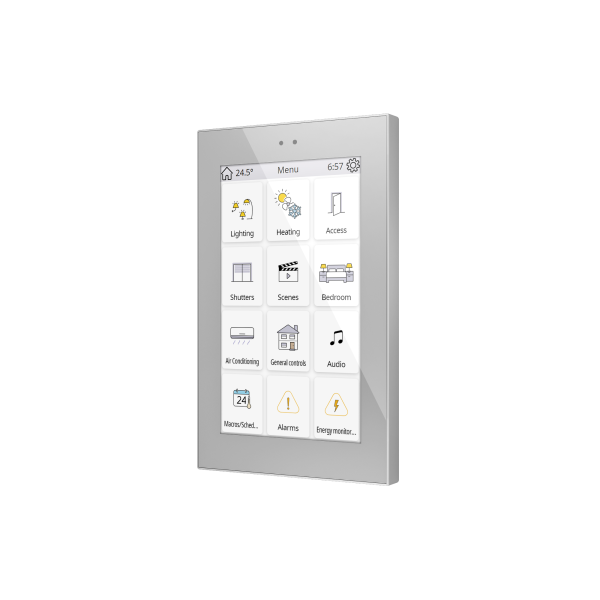 Z50. Color capacitive touch panel (5" display) - Silver by Zennio