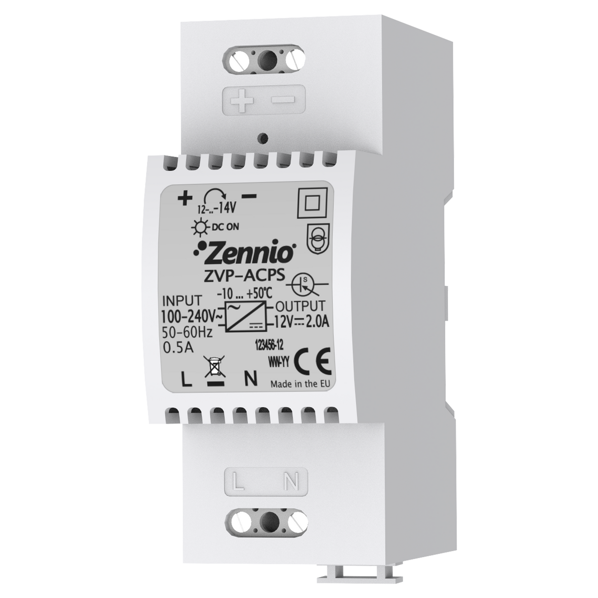 GetFace IP - Power Supply 12VDC (out) 2A/ 110-230VAC (in) by Zennio
