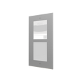 GetFace IP - Flush installation - Frame - 2 modules (must be together with ZVP-FBOX2) by Zennio