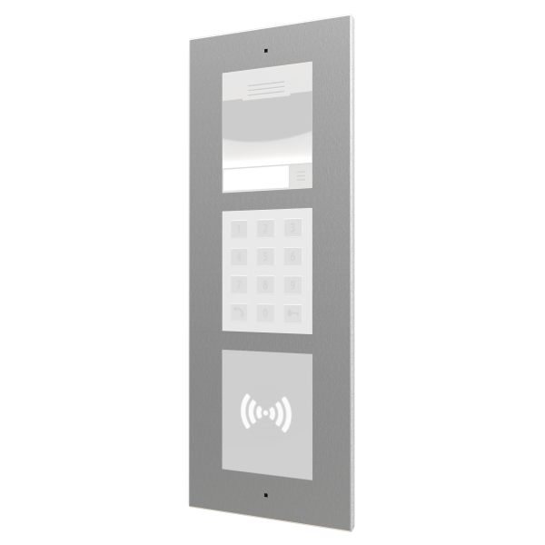 GetFace IP - Flush installation - Frame - 3 modules (must be together with ZVP-FBOX3) by Zennio