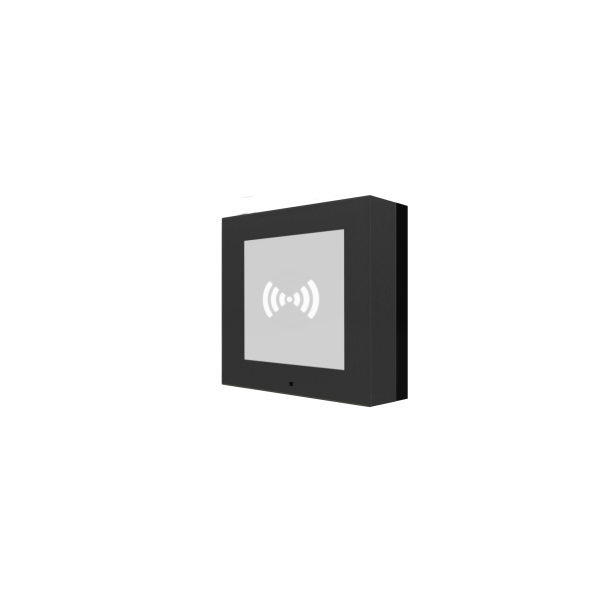 GetFace IP - Surface installation - Frame - 1 module - Black (must be together with ZVP-BPLA1) by Zennio