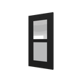 GetFace IP - Flush installation - Frame - 2 modules - Black (must be together with ZVP-FBOX2) by Zennio