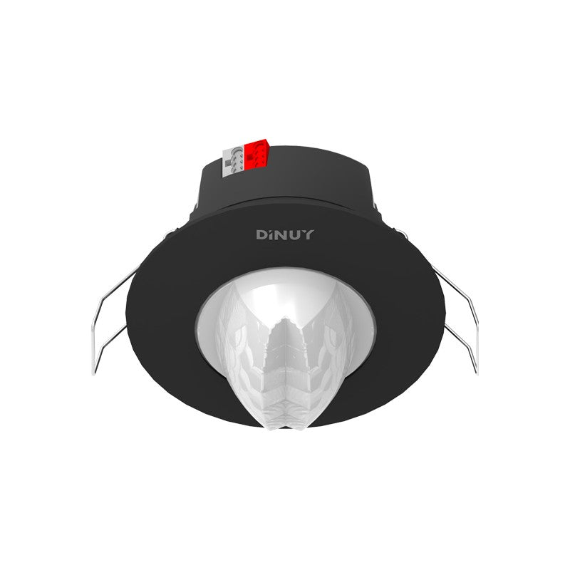 KNX corridor presence/motion detector, flush ceiling – Dinuy – Black