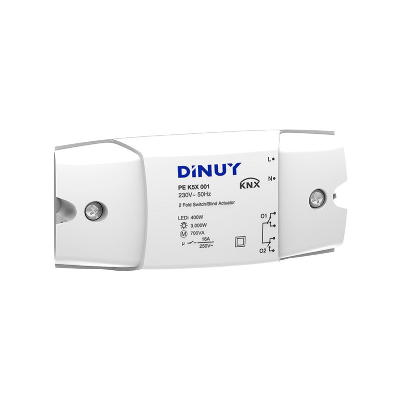 KNX RF switch/blind actuator, 2 outputs 16 A, 4 inputs – Dinuy