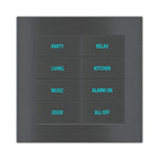 Ekinex 20venti KNX 8-rocker pushbutton with backlit symbols and proximity sensor EK-E2E-TP-8 – assembled device