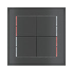 Ekinex 71 series KNX 4-channel pushbutton with thermostat EK-E13-TP – assembled device