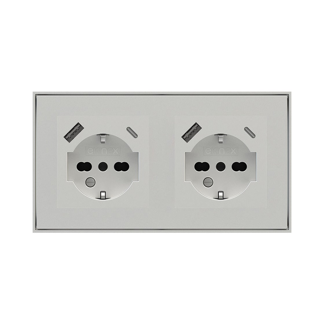 Ekinex FF / 71 series 2-fold frame Form 157x86 EK-FO2 – Technopolymer Silver (GAG)