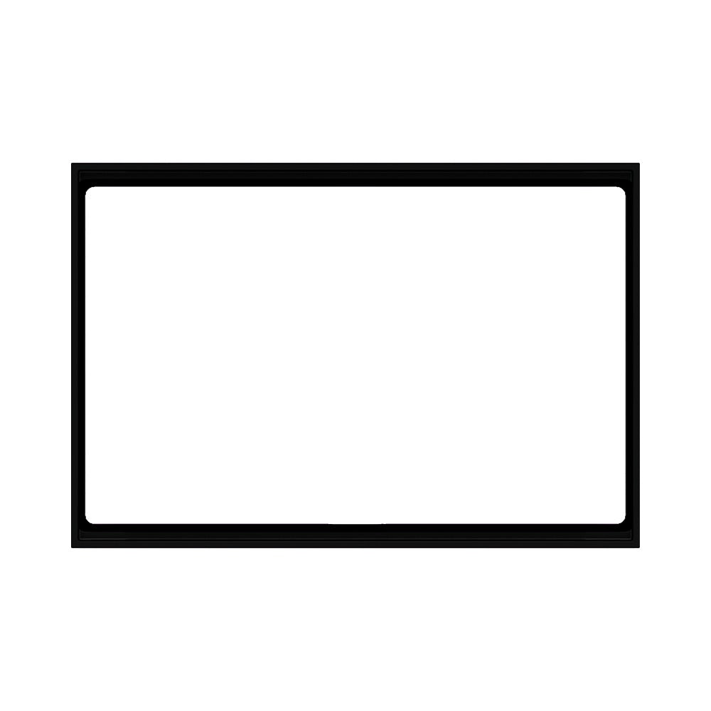 Ekinex FF / 71 series rectangular frame Form 126x86 EK-FOR – Technopolymer Intense Black RAL 9005 (GAE)