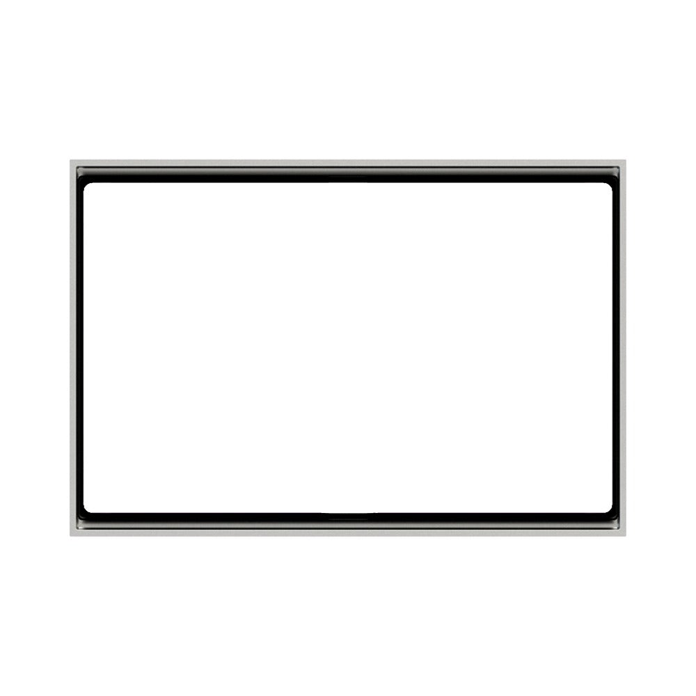 Ekinex FF / 71 series rectangular frame Form 126x86 EK-FOR – Technopolymer Silver (GAG)