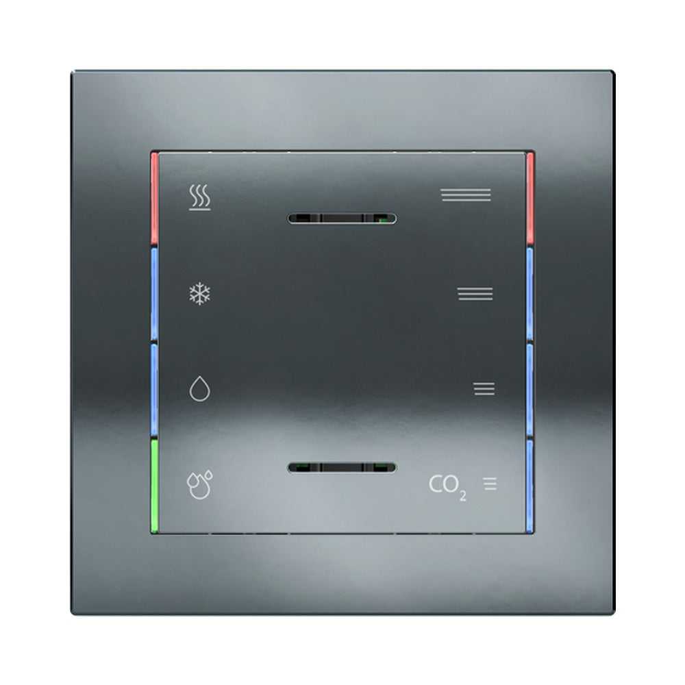 Ekinex front cover 60x60 for multisensor EK-ET3-TP EK-T1Q-ET2 – Metal HT Black Metal (CBM)