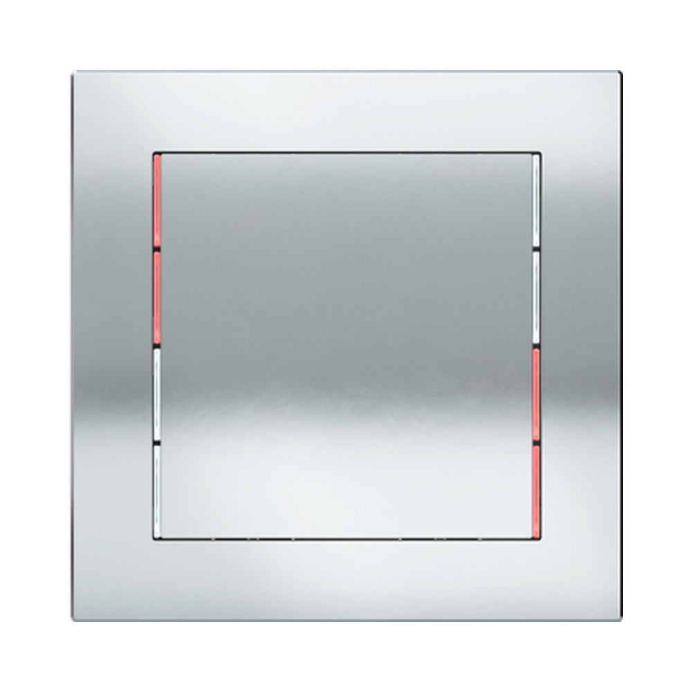 Ekinex 71 series square rocker 60x60, pack of 1 EK-T1Q – Metal HT Chrome (CRO)