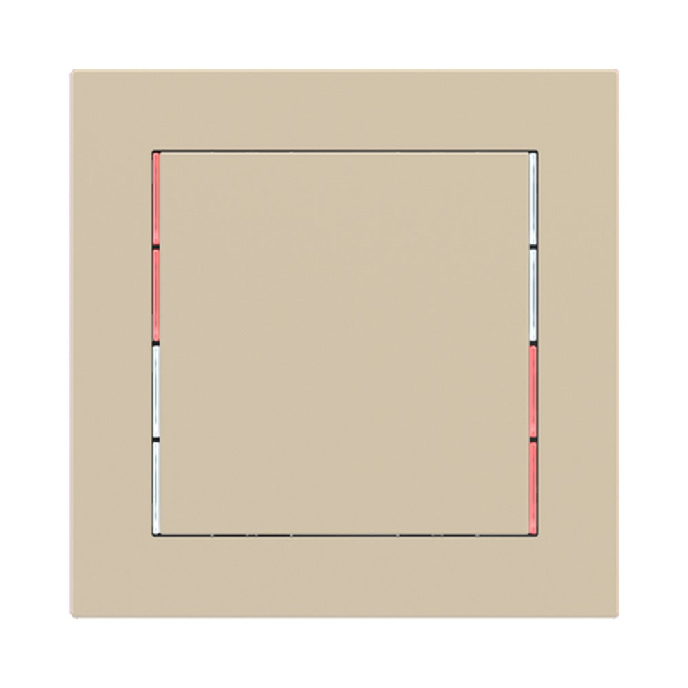 Ekinex 71 series square rocker 60x60, pack of 1 EK-T1Q – Fenix NTM Beige Luxor (FBL)