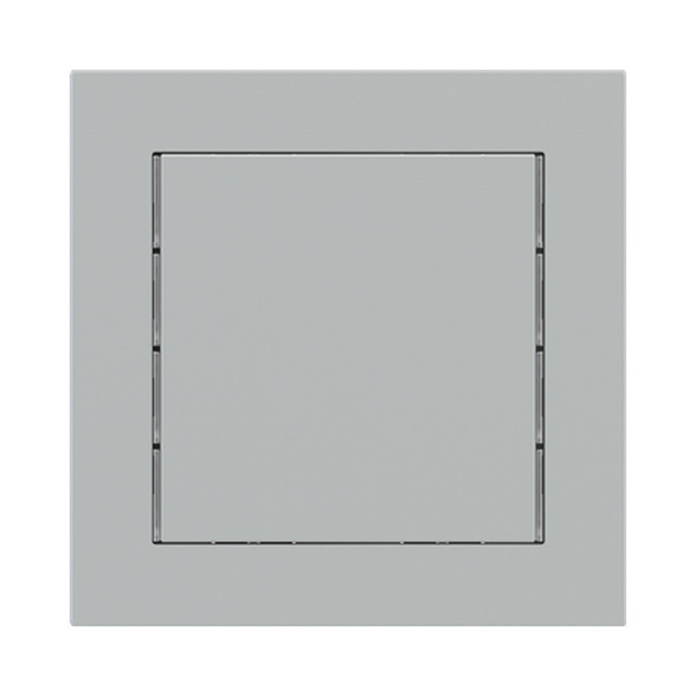 Ekinex 71 series square rocker 60x60 with symbol/text (made to order), 1 pc – Fenix NTM Grey Ephesus (FGE)