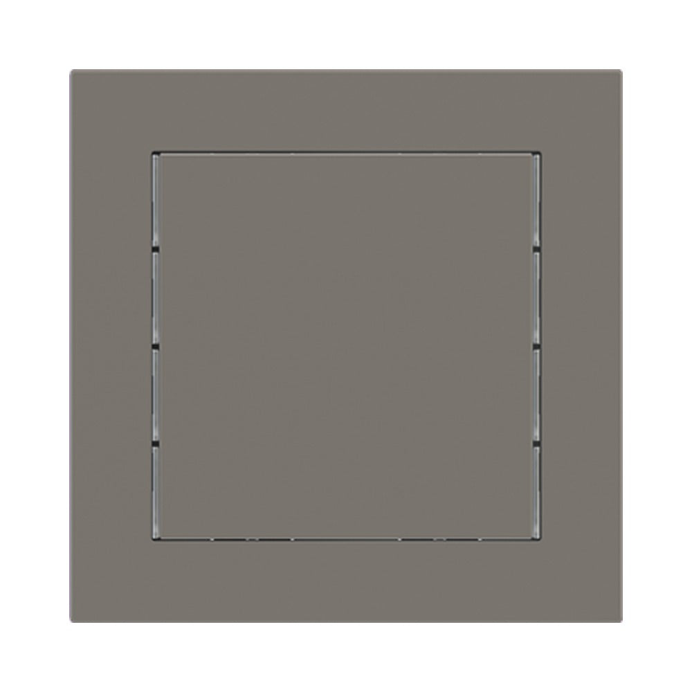 Ekinex 71 series square rocker 60x60 with symbol/text (made to order), 1 pc – Fenix NTM Grey London (FGL)