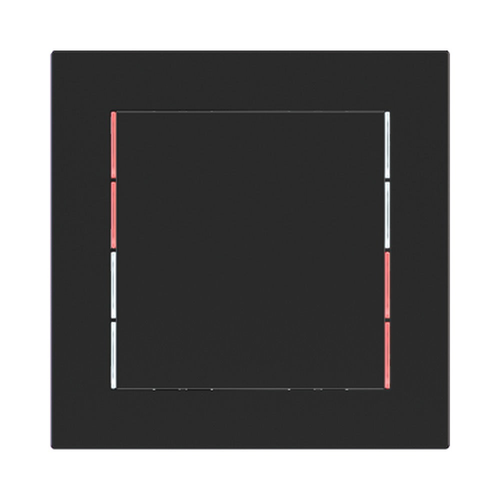 Ekinex 71 series square rocker 60x60, pack of 1 EK-T1Q – Fenix NTM Black Ingo (FNI)