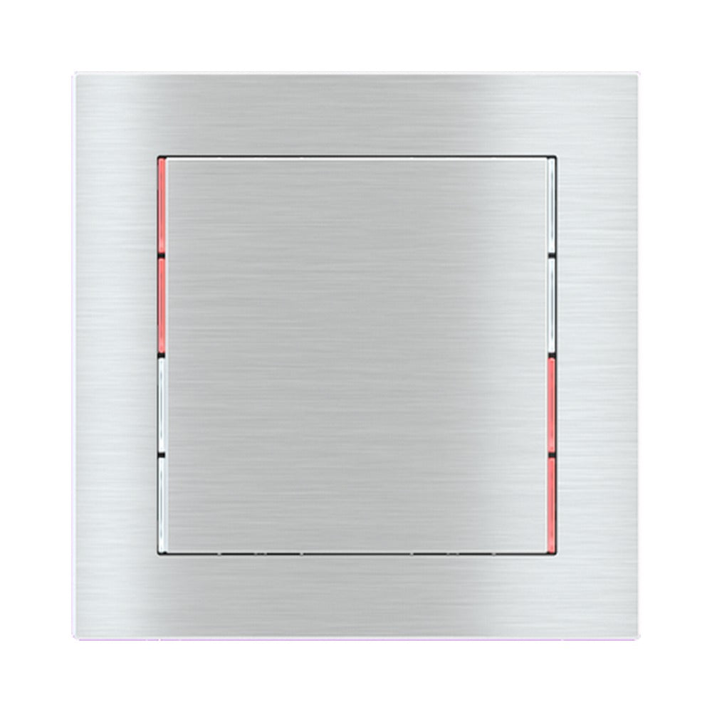 Ekinex 71 series square rocker 60x60, pack of 1 EK-T1Q – Metal Aluminium (GBQ)