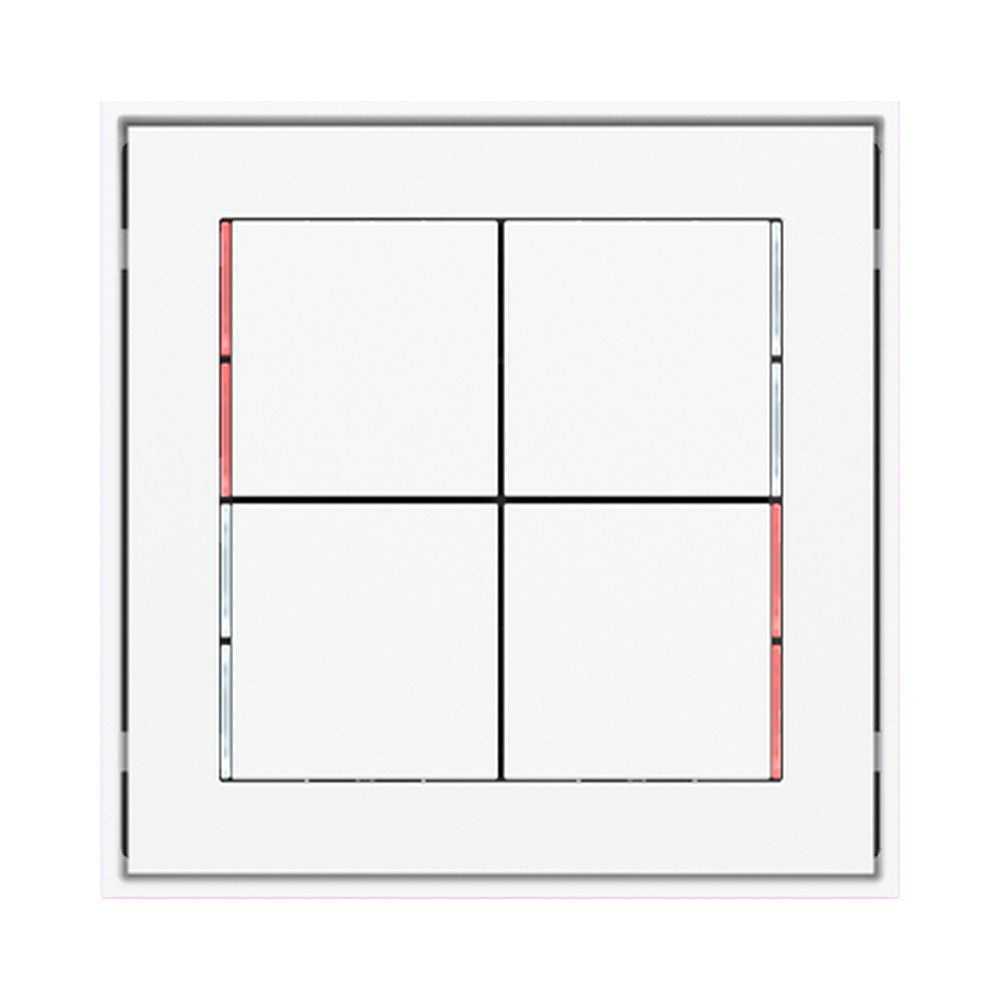 Ekinex 71 series KNX 4-channel pushbutton with thermostat EK-E13-TP