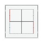 Ekinex 71 series KNX 4-channel pushbutton with thermostat EK-E13-TP